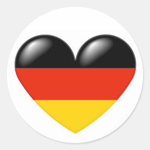 Duitse hart sticker - Deutsche Herz