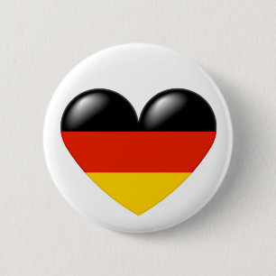 Duitse hartknop - Deutsche Herz Ronde Button 5,7 Cm