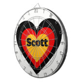 Duitse hartvlag dartbord (Voorkant Rechts)