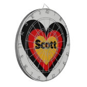 Duitse hartvlag dartbord (Voorkant Links)