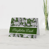 DUITSE hartvolle Bedankt Groen en wit blanco (Voorkant)