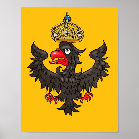 duitse heraldische adelaar poster (Voorkant)