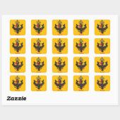 duitse heraldische adelaar vierkante sticker (Vel)