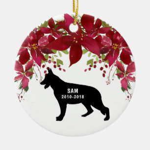 Duitse herdenkingsornament voor herdenkingskerst i keramisch ornament