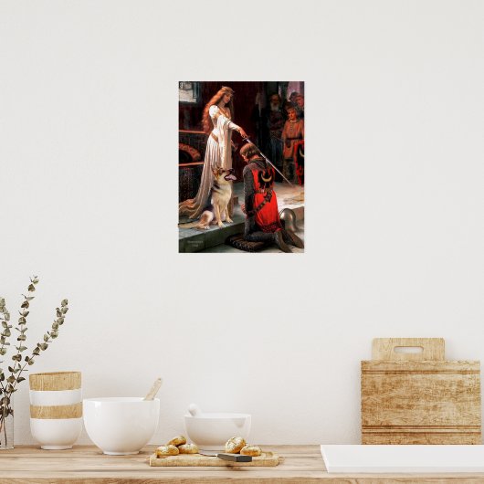 Duitse herder 1 - de colade poster (Keuken)