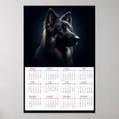 Duitse Herder 2025 Kalender Poster (Voorkant)