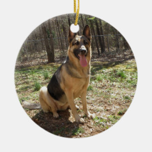 duitse herder 3 keramisch ornament