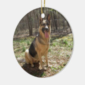 duitse herder 3 keramisch ornament (Links)