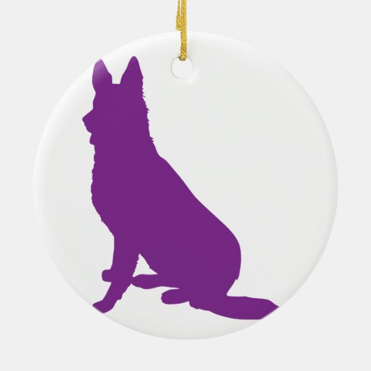 DUITSE HERDER #40 KERAMISCH ORNAMENT (Achterkant)