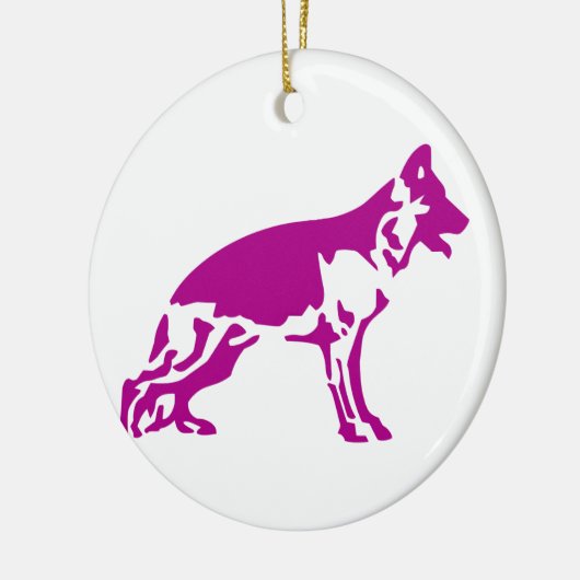 DUITSE HERDER #41 KERAMISCH ORNAMENT (Links)