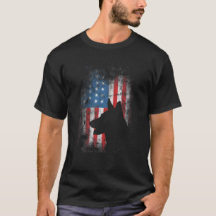 duitse herder 4 juli Amerikaanse vlag mist liefde T-shirt