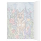 Duitse Herder - 5" x 7" Art Kaart (Binnen (Links))