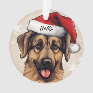 Duitse herder aangepaste kerstversiering ornament