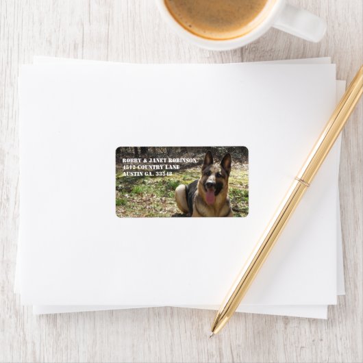 Duitse herder Adres Stickers (Insitu)