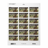Duitse herder Adres Stickers (Full Sheet)