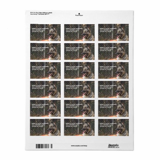 Duitse herder Adres Stickers (Full Sheet)