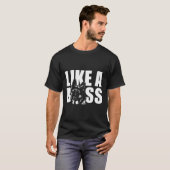 Duitse herder als een baas t-shirt (Voorkant volledig)