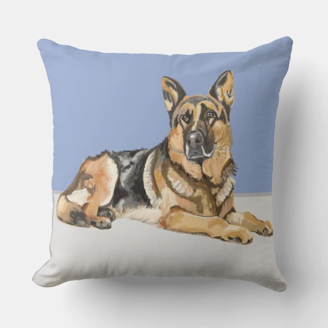 Duitse herder, Alsatian Kussen (Voorkant)