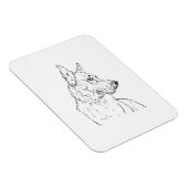 Duitse Herder Alsatische Hond Kunst Magneet (Rechterzijde)