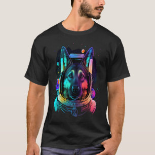 Duitse Herder Astronaut in Space Cool Dog Fun C T-shirt
