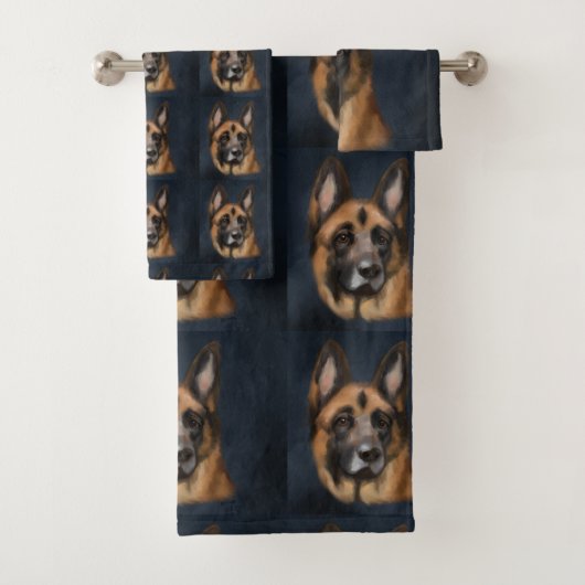 DUITSE HERDER    BAD HANDDOEK (Insitu)