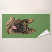 Duitse herder badhanddoek (Badhanddoek)