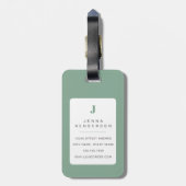 Duitse Herder Bagage Labels (Achterkant verticaal)