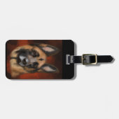 DUITSE HERDER BAGAGELABEL (Voorkant horizontaal)