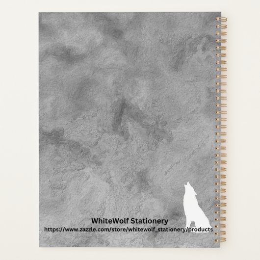 Duitse herder beschermt mijn mens planner (Achterkant)