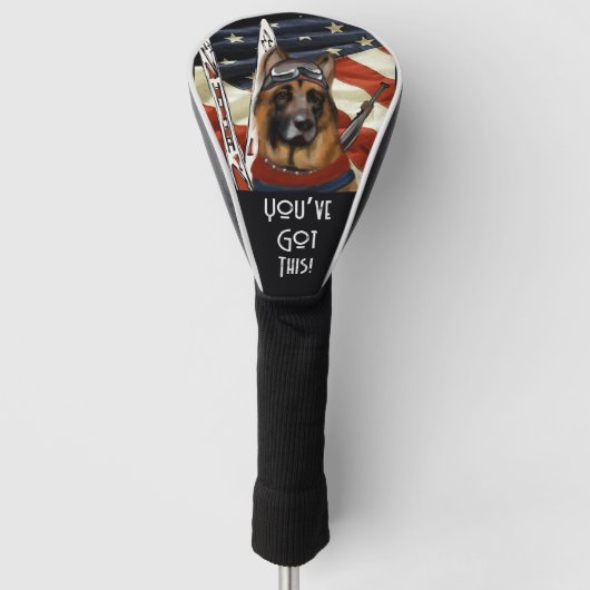DUITSE HERDER BIATHLON  GOLFHEADCOVER (Voorkant)