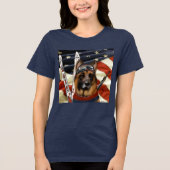 DUITSE HERDER BIATHLON Tri-Blend SHIRT (Voorkant)