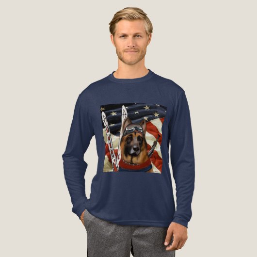 DUITSE HERDER BIATHLON Tri-Blend SHIRT (Voorkant)