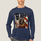 DUITSE HERDER BIATHLON Tri-Blend SHIRT (Voorkant volledig)