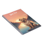 Duitse herder bij het meer notitieboek (Rechterzijde)