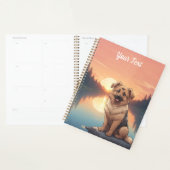 Duitse herder bij het meer planner (Display)