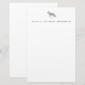 Duitse Herder Briefhoofd Briefpapier (Voorkant / Achterkant)