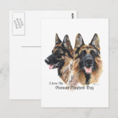 Duitse Herder Briefkaart (Voorkant / Achterkant)