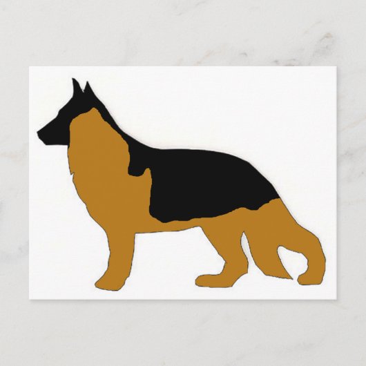 Duitse herder briefkaart (Voorkant)