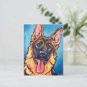 Duitse herder briefkaart (Staand voorkant)