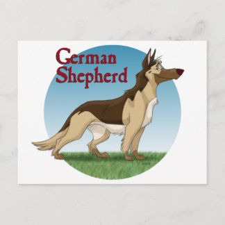 Duitse herder briefkaart