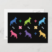 Duitse herder briefkaart (Voorkant / Achterkant)