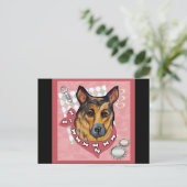 DUITSE HERDER BRIEFKAART (Staand voorkant)