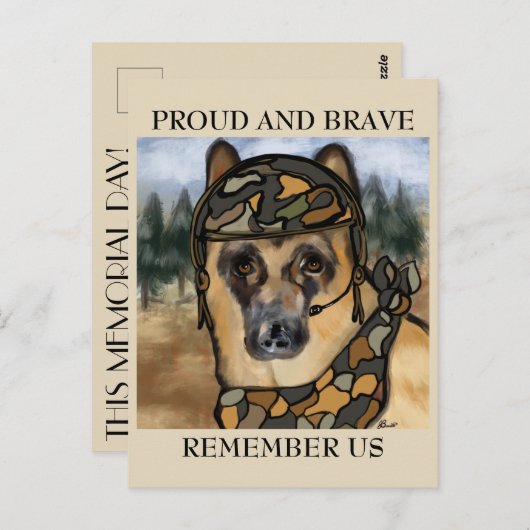 DUITSE HERDER  BRIEFKAART (Voorkant / Achterkant)