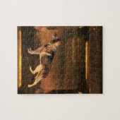 Duitse herder Brown Puzzle Legpuzzel (Horizontaal)