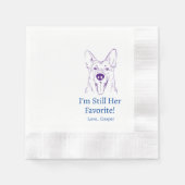 Duitse herder bruiloft servetten (Voorkant)