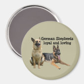 Duitse Herder Buddies Magnet (Voorkant / Achterkant)
