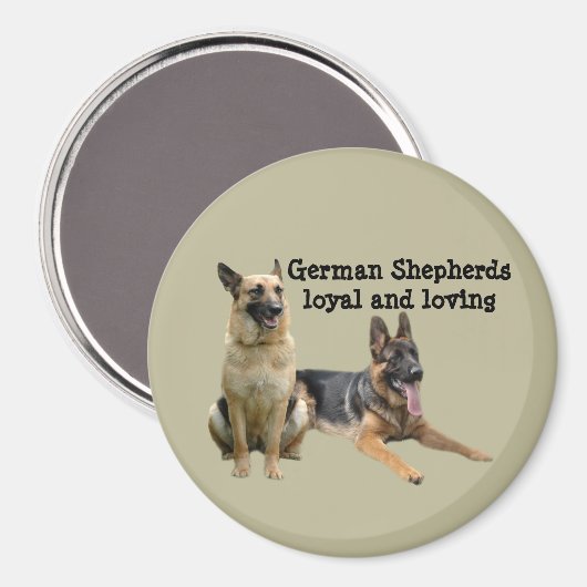 Duitse Herder Buddies Magnet (Voorkant / Achterkant)