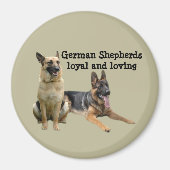 Duitse Herder Buddies Magnet (Voorkant)
