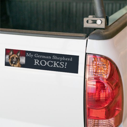 DUITSE HERDER BUMPERSTICKER (Op Truck)