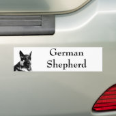 Duitse herder bumpersticker (Op auto)